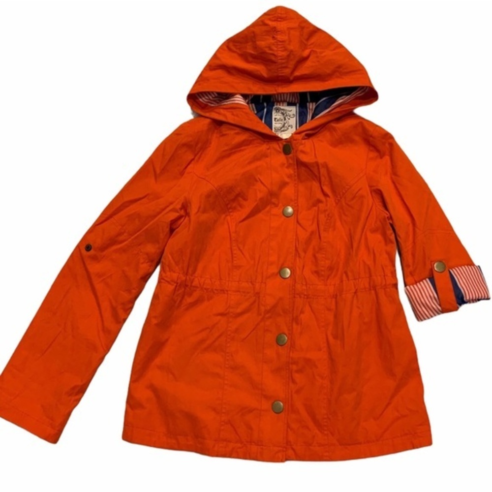 Anthropology TULLE Orange Hooded Lined Jacket